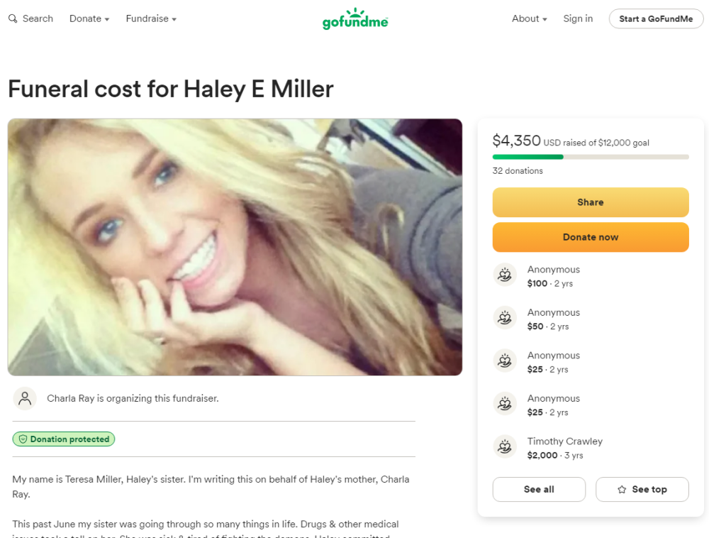 Haley E Miller (DEAD GIRL)